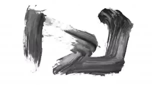 Grunge Tahy Štětcem Abstraktní Ručně Malovaný Prvek Podtržené Ohraničené Bezešvé — Stock video