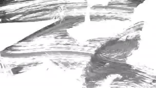 Grunge Penselstrøk Abstrakt Håndmalt Element Understrek Grensedesign Sammenhengende Bakgrunnsinformasjon – stockvideo