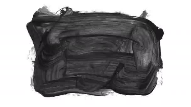 Гранж Мазки Кисти Абстрактный Элемент Ручной Росписи Подчеркивание Дизайн Границ — стоковое видео