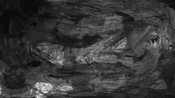Grunge Pinselstriche Abstraktes Handgemaltes Element Unterstreichung Und Grenzgestaltung Nahtloser Looping — Stockvideo