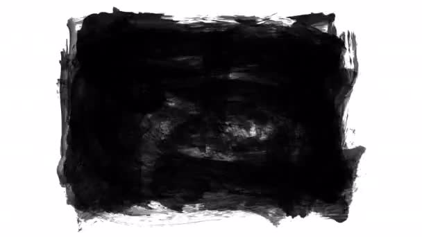 Rekaman Latar Belakang Kuas Lukisan Abstrak — Stok Video