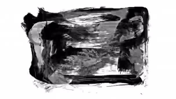 Pintura Abstrata Pinceladas Fundo Imagens — Vídeo de Stock