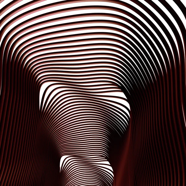 Abstract tunnel. red. — Stock Photo, Image
