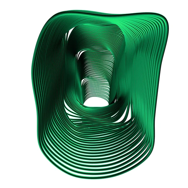 Forma verde abstracta — Foto de Stock
