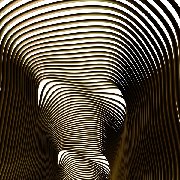 Tunnel astratto. giallo . — Foto Stock