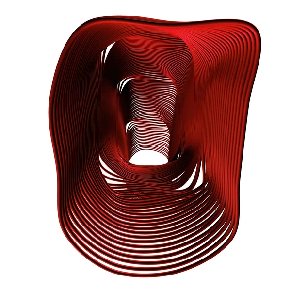 Forma roja abstracta — Foto de Stock
