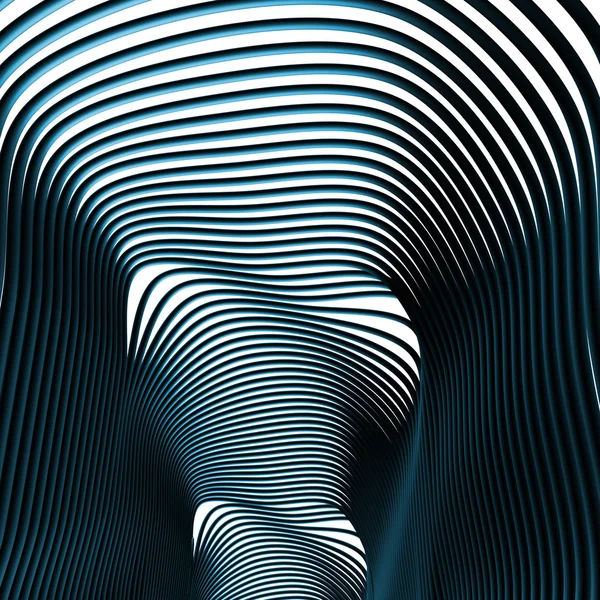 Abstract tunnel. blue. — Stock Photo, Image