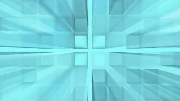 Abstract blue squares background - loop, HD 1080p. — Stock Video