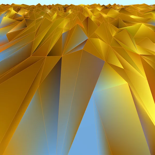 Geometriska månghörnigt konsistens. Abstrakt guld bakgrund. — Stock vektor