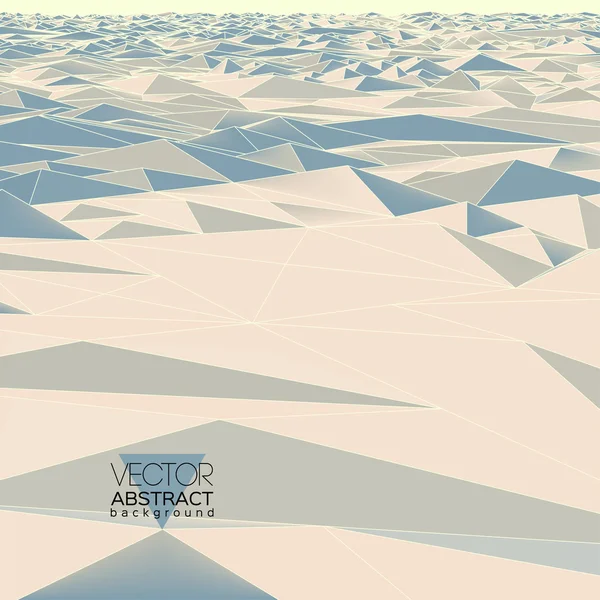 Polygonale Landschaft der Wüste. Vektorhintergrund. — Stockvektor