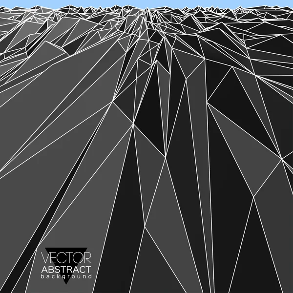 Geometrická struktura v perspektivě. Vektorové ilustrace. — Stockový vektor