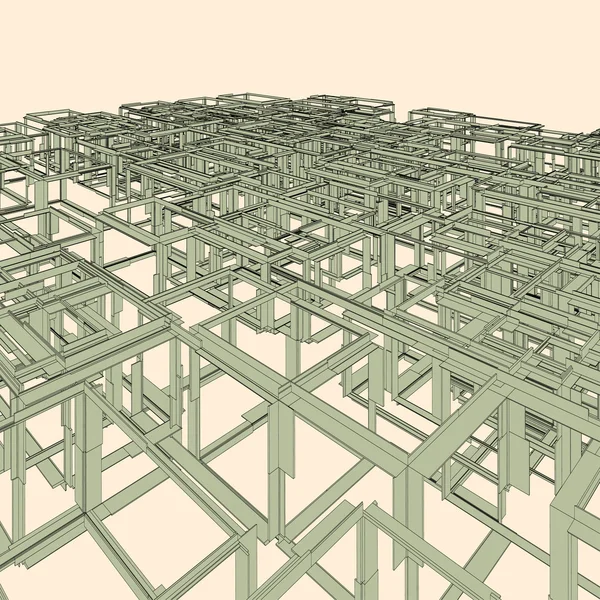 Abstraktní pozadí. Architektonický a stavební koncept. Návrh vektoru. — Stockový vektor