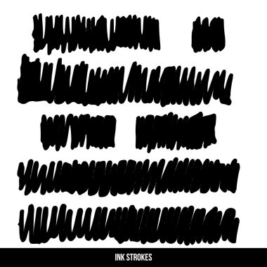 Fırça darbesi ve doku. Vektör tasarımı.