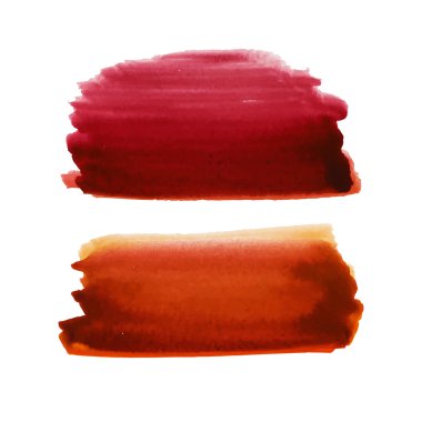 Sulu Boya konturları ve doku. Vektör tasarımı.