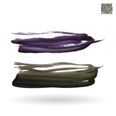 Sulu Boya konturları ve doku. Vektör tasarımı.