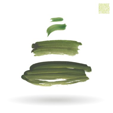 Sulu Boya konturları ve doku. Vektör tasarımı.