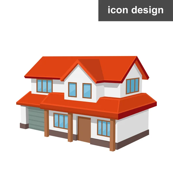 Maison maison icône — Image vectorielle