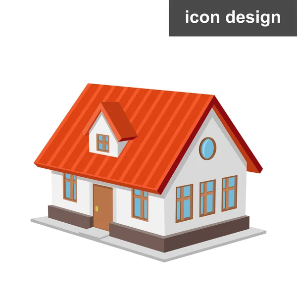 Maison maison icône — Image vectorielle