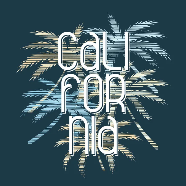 California typografii plakat. Koncepcja w stylu vintage. — Wektor stockowy