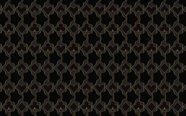 Fondo Negro Geométrico Con Figuras Abstractas Con Líneas Doradas Con — Vector de stock