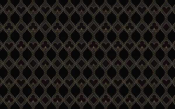 Геометрический Черный Фон Абстрактными Формами Золотыми Зигзагообразными Линиями Узором Символов — стоковый вектор