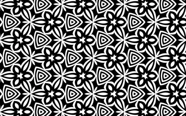 Чорно Біла Геометрична Абстрактна Текстура Візерунком Народного Стилю Етнічний Фон — стоковий вектор