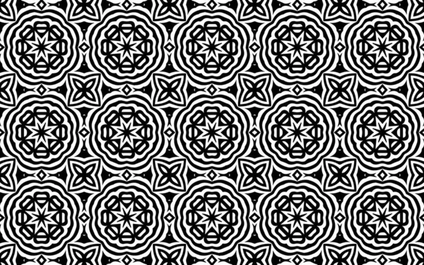 Ethnische Schwarz Weiße Textur Doodling Stil Geometrischer Hintergrund Aus Traditionellen — Stockvektor