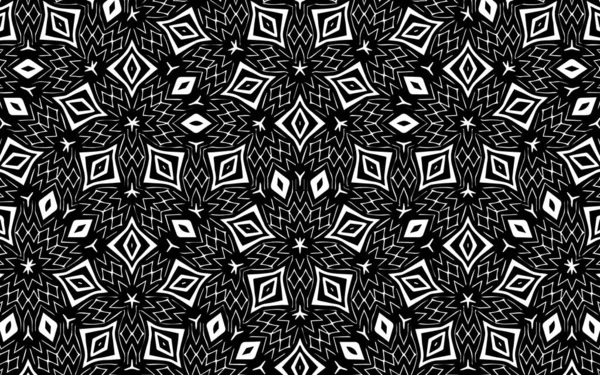 Абстрактний Чорний Білий Шаблон Геометричне Декоративне Мистецтво Корінному Американському Мексиканському — стоковий вектор