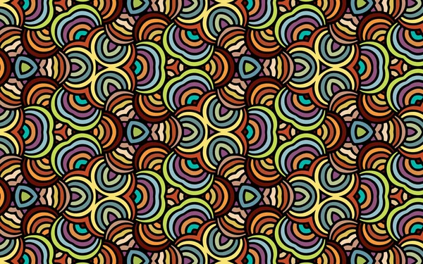 Papel Parede Étnico Geométrico Elegante Ornamento Baseado Motivos Africanos Indianos — Vetor de Stock