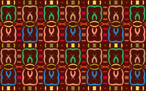 Этнические Красочные Народные Украшения Оригинальная Текстура Мексиканском Индийском Ацтекском Стиле — стоковый вектор