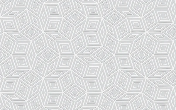 Orijinal geometrik beyaz arkaplan. Duvar kağıdı ve sunum için çokgenlerin hacim modelini rahatlat.