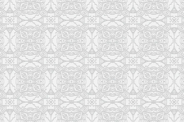 Geometrisch Volumetrisch Convexe Mooie Krullend Witte Achtergrond Etnische Afrikanen Mexicanen — Stockvector