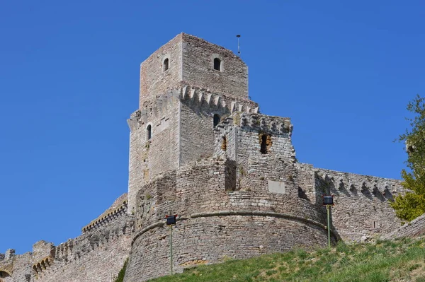 Hrad Rocca Maggiore Assisi — Stock fotografie
