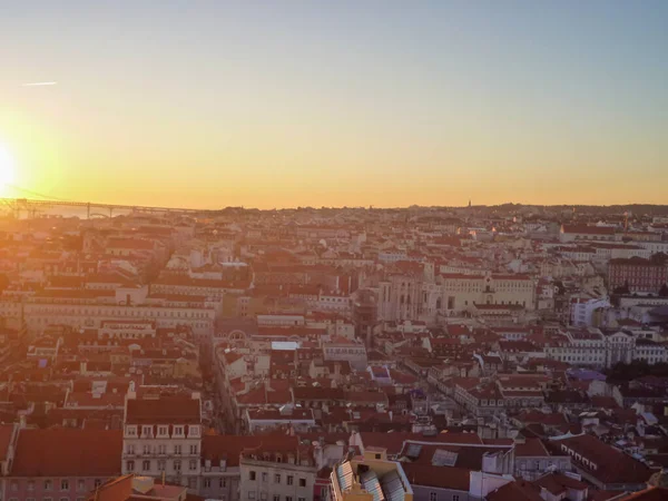 01 12 2015 Lizbon Portekiz Saint George Kalesi 'nden şehir manzarası