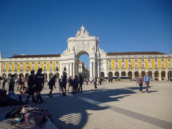 2015 Lisboa Portugal Praça Comércio — Fotografia de Stock