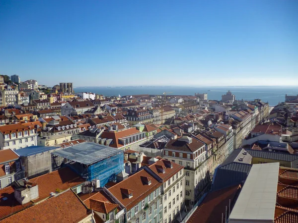 Uma Vista Lisboa Santa Justa Elevador Lisboa — Fotografia de Stock