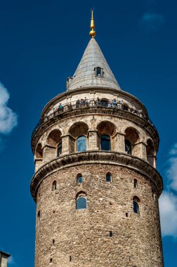 İstanbul Türkiye 5 Eylül 2021 Galata Kulesi manzaralı