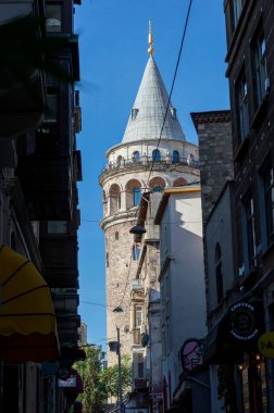 İstanbul Türkiye 5 Eylül 2021 Galata Kulesi manzaralı
