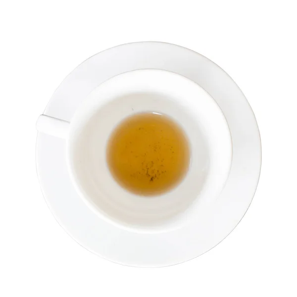Caffè Bevuto Isolato Sfondo Bianco — Foto Stock