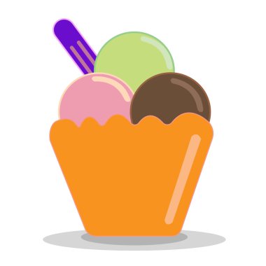 dondurma kabı vektörü