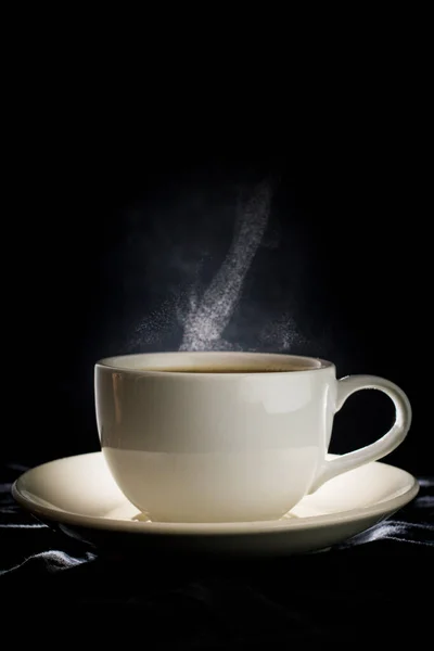 Coffee Cup Smoke Background — Stock Photo, Image