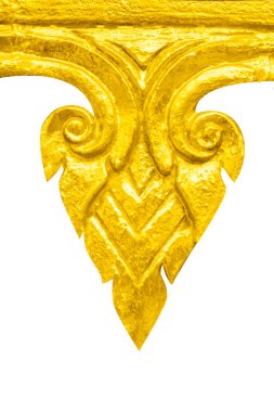 Altın çiçeklerin dizayn ettiği süs eşyaları