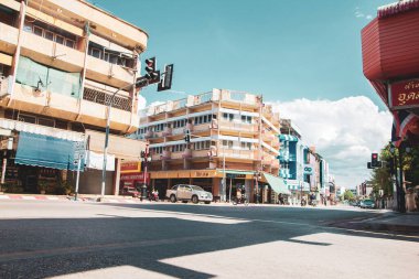 Film tahılları 29 Mayıs 2020. Özel coğrafi çekiciliğini göster Farklı yaşam koşulları, günlük yaşam karantinası sırasında şehir dışındaki Lamphun Thailand kırsalında