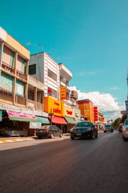 Film tahılları 29 Mayıs 2020. Özel coğrafi çekiciliğini göster Farklı yaşam koşulları, günlük yaşam karantinası sırasında şehir dışındaki Lamphun Thailand kırsalında
