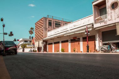 Film tahılları 29 Mayıs 2020. Özel coğrafi çekiciliğini göster Farklı yaşam koşulları, günlük yaşam karantinası sırasında şehir dışındaki Lamphun Thailand kırsalında