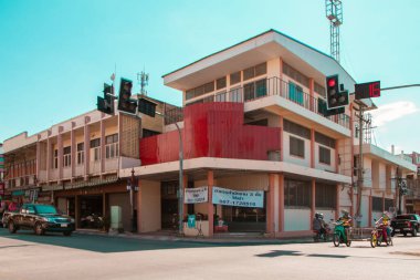 Film grain 29 May 2020. Show special geographical charm feel of different Living condition, daily life During the quarantine of the COVID-19 epidemic in Suburban country environment Lamphun Thailand clipart