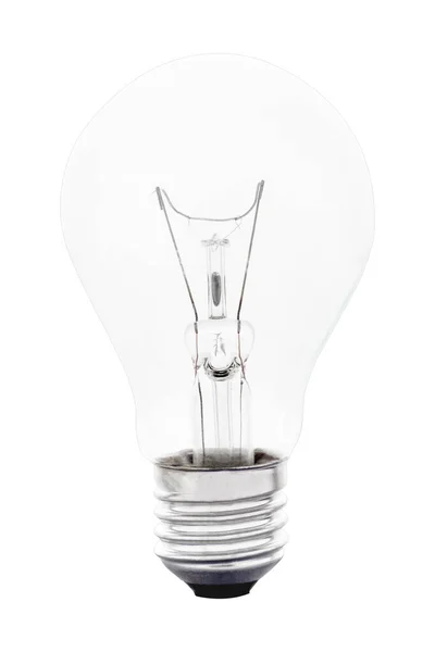 電球は白い背景と概念を隔離し — ストック写真