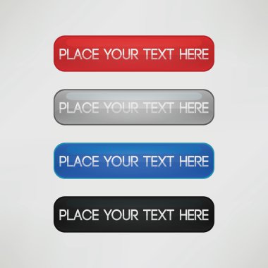 Dört renk kümesi basit modern afiş şablon vektör tasarımı.