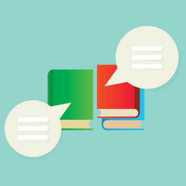 Kitap ve konuşma balonları