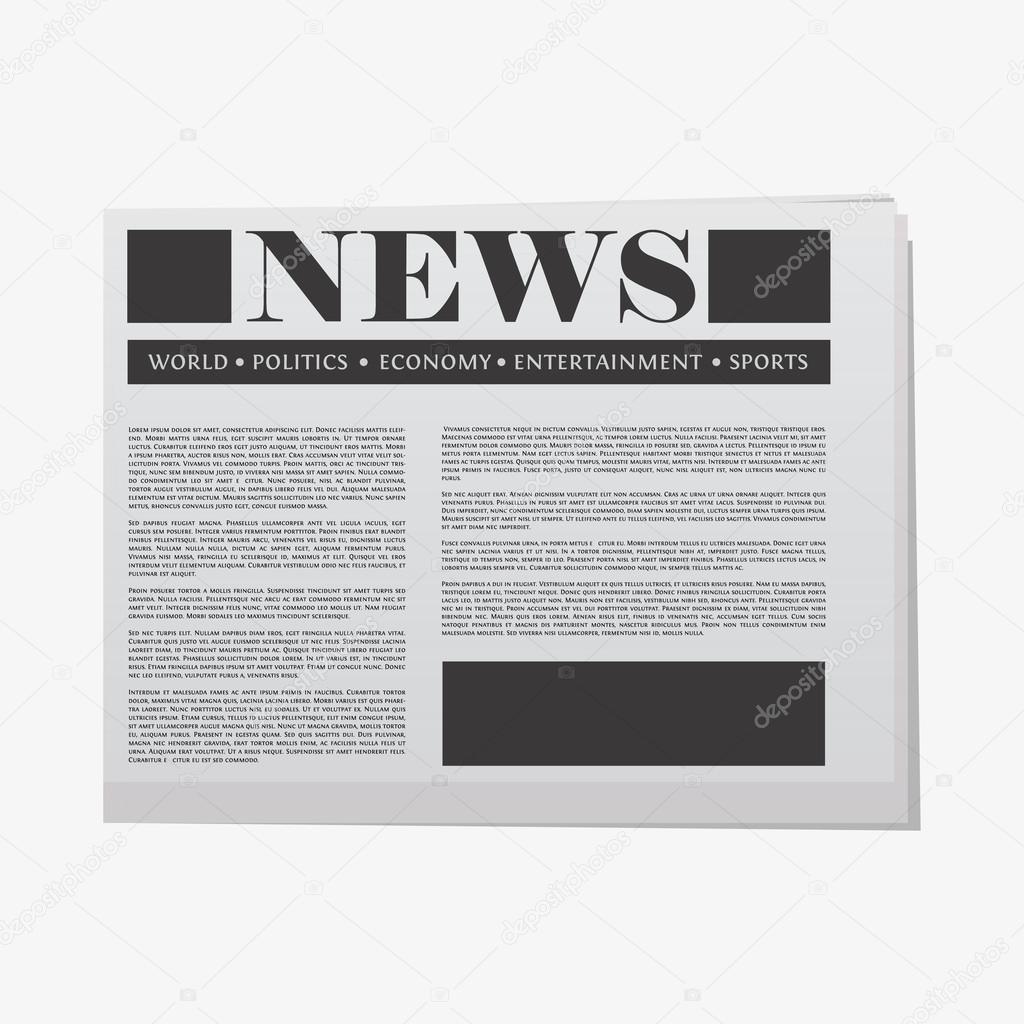Daily newspaper front page Stock Vector Image by ©urostomic 65860503
